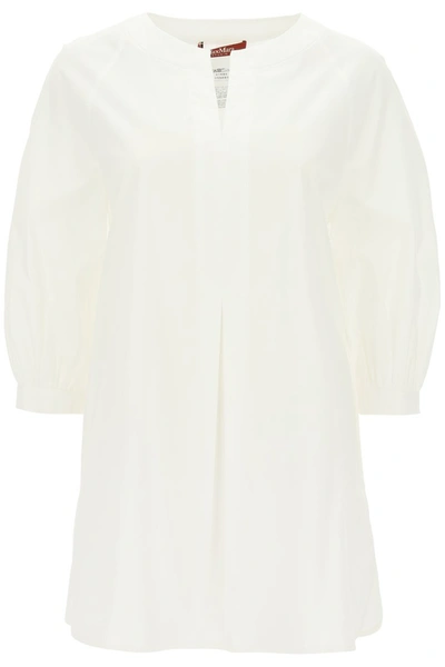 Max Mara Broderie Blouse In White