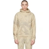John Elliott Beach Tie-dyed Loopback Cotton-jersey Hoodie In Fossil