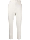 RICK OWENS RICK OWENS HIGH-WAISTED SLIM FIT TROUSERS