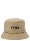 FENDI FENDI LOGO LAYERED BUCKET HAT