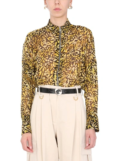 Givenchy Print Shirt In Black/yellow