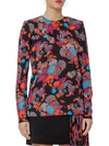 GIVENCHY GIVENCHY FLOWER PRINT LONG SLEEVE TOP