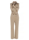 BURBERRY BURBERRY BELTED JUMPSUIT