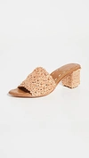 Carrie Forbes Abdel Woven Raffia Block-heel Sandals In Gold