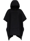 MONCLER MONCLER LOGO HOODED PONCHO