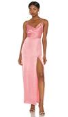 Nbd Lila Gown In Mauve Pink