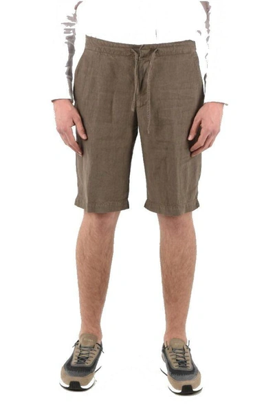 Ermenegildo Zegna Men's Brown Linen Shorts
