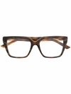 BALENCIAGA BALENCIAGA WOMEN'S BROWN ACETATE GLASSES,BB0130O002 53