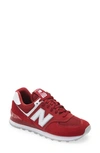 New Balance 574 Low-top Sneakers In Red/white