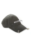 BALENCIAGA 50/50 LOGO BASEBALL CAP,656455410B2
