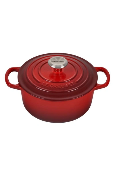 Le Creuset Signature 2-quart Round Enameled Cast Iron Dutch Oven In Cerise