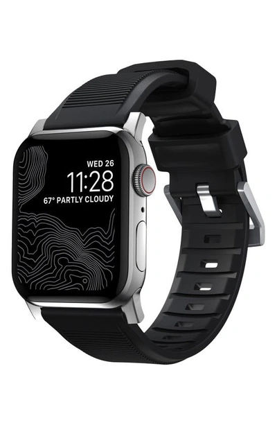 Nomad Rugged Apple Watch® Band In Silver
