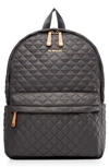 Mz Wallace Metro Backpack In Magnet Grey