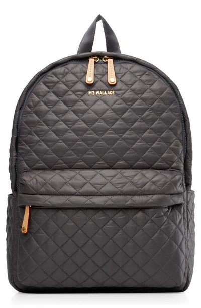 Mz Wallace Metro Backpack In Magnet Grey