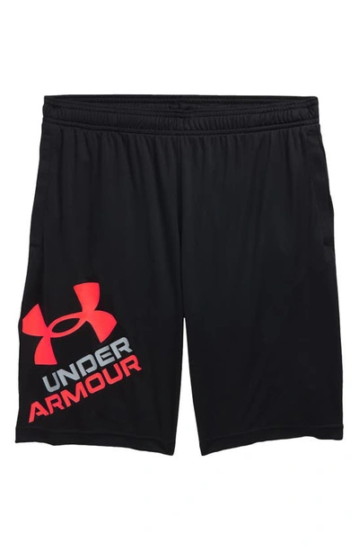 Under Armour Kids' Ua Prototype 2.0 Performance Athletic Shorts In Black / / Beta