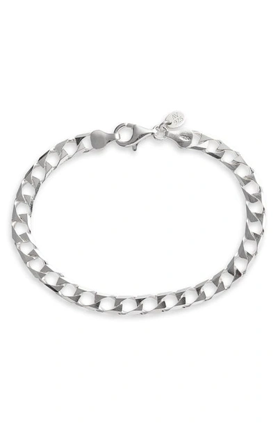 Argento Vivo Square Curb Chain Bracelet