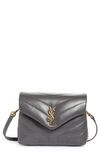 Saint Laurent Toy Loulou Quilted Leather Crossbody Bag In Storm