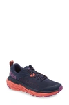 Hoka Challenger Atr 6 Trail Running Shoe In Black Iris / Hot Coral