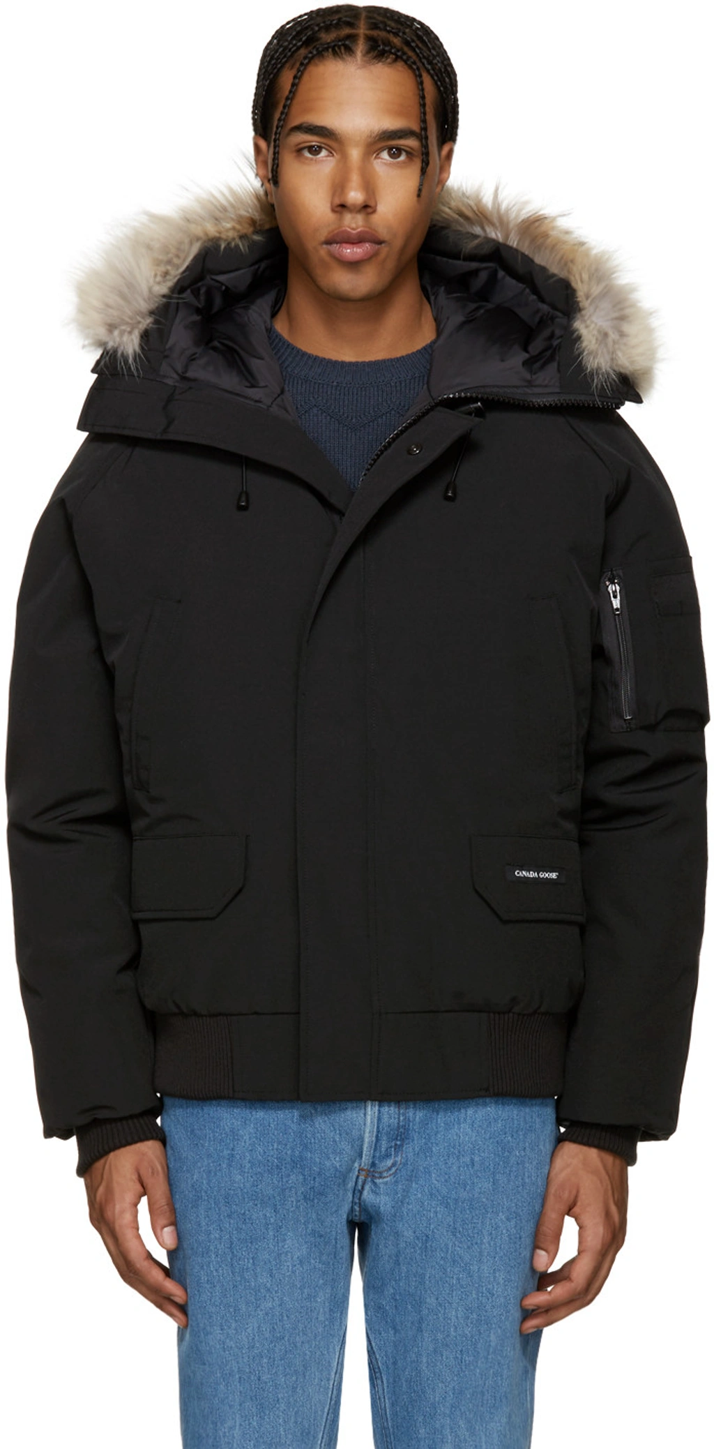Canada Goose Black Down Chilliwack Bomber Jacket | ModeSens