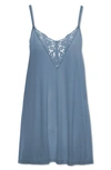 Eberjey Naya Double-inset Chemise In Blue