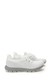 Traq By Alegria Alegria Froliq Water Resistant Knit Sneaker In Zesty White Fabric