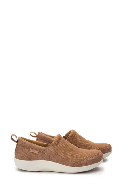 Traq By Alegria Mellodiq Slip-on Sneaker In Metta Sand Fabric
