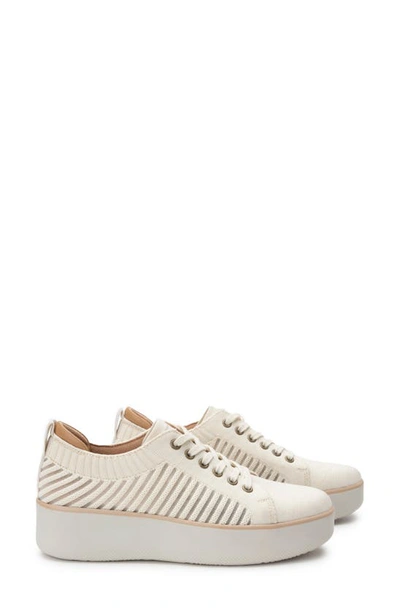 Traq By Alegria Magiq Sneaker In Pepps Cream Fabric