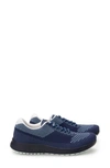 Traq By Alegria Goalz Sneaker In Navy Fabric