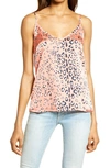 NEVER FULLY DRESSED CORAL LEOPARD CAMISOLE,NL28155-34