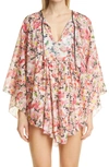 STELLA MCCARTNEY FLORAL PRINT COVER-UP CAFTAN,S7A711290