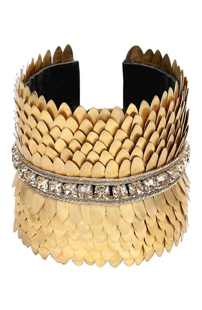 Deepa Gurnani Gigi Cuff Bracelet In Gold