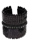 Deepa Gurnani Gigi Cuff Bracelet In Black
