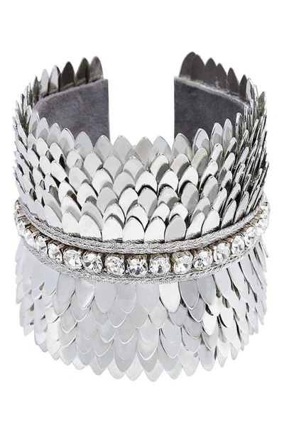 Deepa Gurnani Gigi Cuff Bracelet In Silver