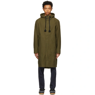 Moncler Genius 5 Moncler Craig Green Actinemys Printed Cotton Hooded Parka In Olive