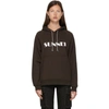 SUNNEI BROWN LOGO HOODIE