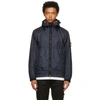 STONE ISLAND NAVY MEMBRANA 3L TC HOODED JACKET