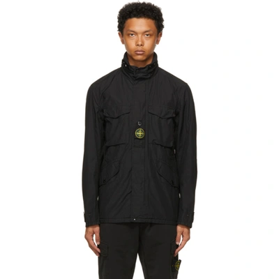 Stone Island Black Naslan Light Watro Field Coat