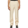TOM FORD BEIGE HIGH SHINE ATTICUS TROUSERS