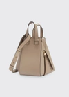 Loewe Small Hammock Drawstring Leather Bag In Avocado Green
