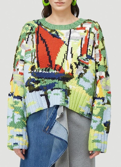 Jw Anderson Sailboat Knitted Jumper In Multi