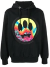 BARROW COTTON HOODIE WITH SMILE PRINT