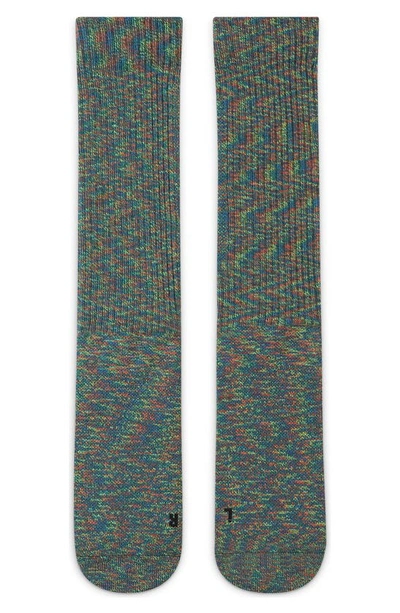 Nike Kelley Ridge Crew Socks In Multi/green