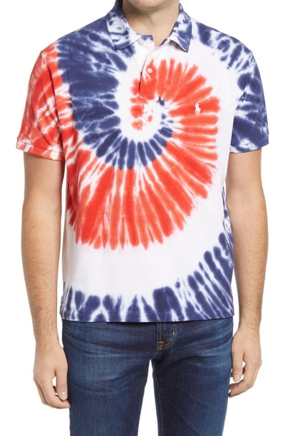 Polo Ralph Lauren Custom Slim-fit Basic Mesh Americana Tie-dye Polo