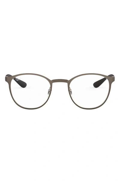 Ray Ban Ray-ban Rx6355 Matte Gunmetal Glasses In Matte Gunmetal