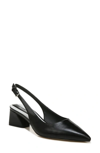 Franco Sarto Racer Slingback Pointed Toe Pump In Black