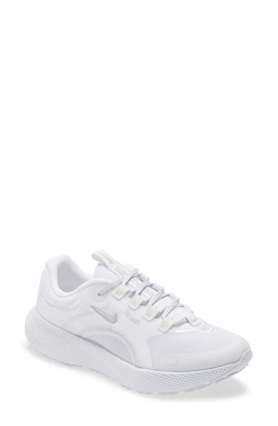 Nike React Escape Run Running Shoe In White/ Platinum/ Iris