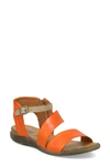 Miz Mooz Meadow Sandal In Orange Leather