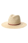 Janessa Leone Felix Large Brim Straw Hat In Neutral