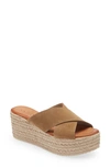 Cordani Bella Espadrille Wedge Sandal In Arena Suede