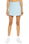 Girlfriend Collective Womens Sky The Skort High-waist Recycled Polyester-blend Mini Skort M In Sky